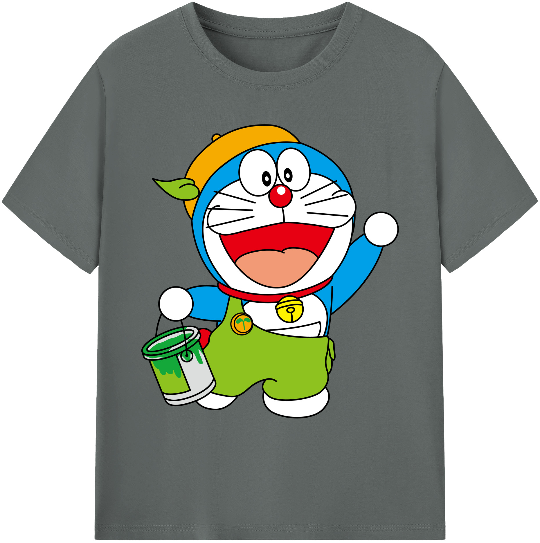 （画像用） ドラえもん Doraemon 綿100％ メンズ半袖Tシャツ｜肌触りやわらか＆通気性